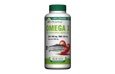 Omega 3 1000mg EPA180mg+DHA120mg tob.100+60 Bio-Pharma